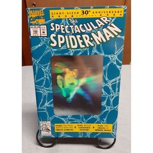 NEW UNREAD NEAR MINT+ The Spectacular Spider-Man #189 Blue Cover Hologram MARVEL